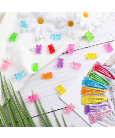 SANNIX 120 Pcs Kawaii Nail Charms - Gummy Bear Resin Decorations for Nail Art (8 Colors) - Shop Internationally - Buy Online on GoSupps.com
