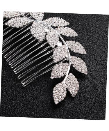 DOITOOL Tocados Para El Wedding Hair Accessories Silver Hair Comb Alloy Hair Comb Tiara Bridal Comb Bridal Side Comb European and American Headgear Banquet - Buy Online on GoSupps.com