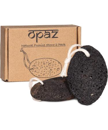 Opaz Pumice Stone for Feet - Natural Earth Lava Pedicure Kit, Callus Remover for Hard Skin - Hands and Feet (2 Pack) - Buy Online on GoSupps.com