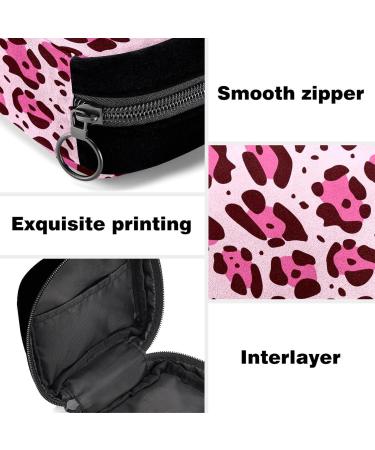 GIAPB Pink Leopard Period Bag - Sanitary Napkin Storage & Makeup Pouch - Buy Online on GoSupps.com