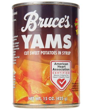 Bruce's Yams Yams Cut Sweet Potatoes In Syrup, 15 oz