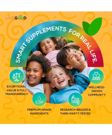 LIVEGOOD Organic Children s Multivitamin Gummies Kids Multivitamin Vitamin D for Toddlers and Children Organic Kids Chewable Vitamins for Immunity Growth and Energy (60 Count) - Buy Online on GoSupps.com