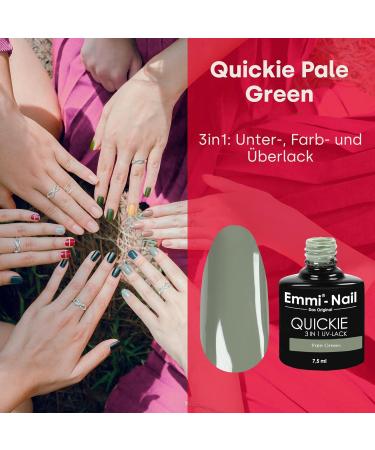 Emmi Nail Quickie Pale Green 3in1 - LED UV Gel Polish L043 | Long-Lasting Vegan & Scratch-Resistant | 7.5ml - Buy Online on GoSupps.com