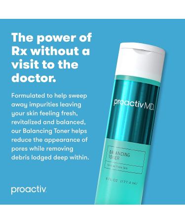 ProactivMD Face Toner for Acne Prone Skin - Alcohol Free Pore Refining Toner with Witch Hazel - 6 oz, Hydrating & Gentle for Oily and Sensitive Skin - Buy Online on GoSupps.com