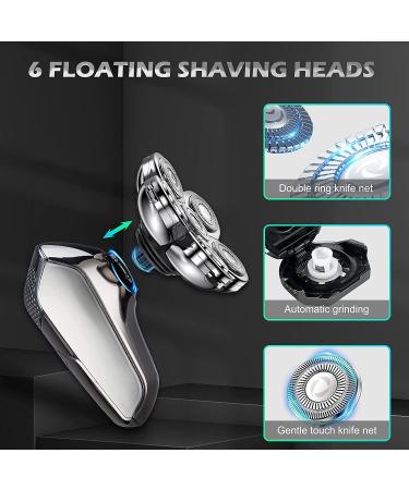 6D Floating Electric Head Shaver for Bald Men | LED Display Waterproof Razor - Buy Online on GoSupps.com