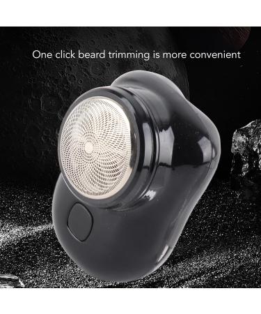 Mini Portable Electric Beard Trimmer Automatic Trimming Facial Use Hair Removal with Stainless Steel Mesh Suitable for Travel (Black) - Buy Online on GoSupps.com