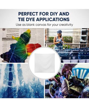 Julie Blue Plain White Tapestry 100% Cotton - DIY Tie Dye Ready - Handmade in USA (58x90 White) - Buy Online on GoSupps.com