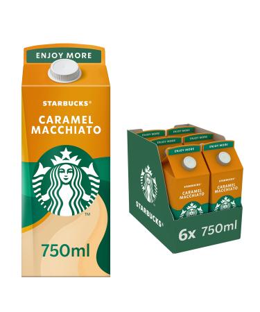 Starbucks Caramel Macchiato Flavour Iced Coffee (6 x 750ml) Caramel