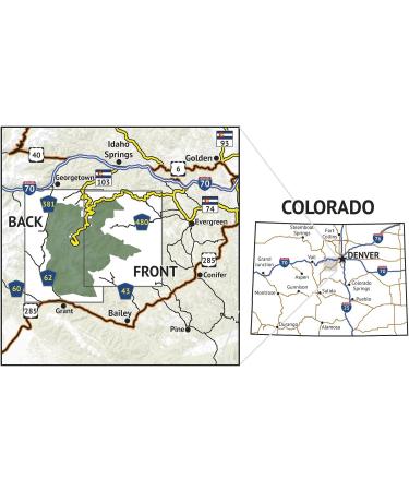 Mount Evans Wilderness Topographic Hiking Map 2018 - Colorado Trail Maps - Buy Online on GoSupps.com