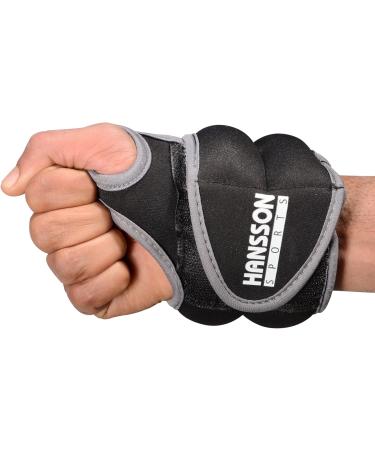 Hansson Sports Weight Cuffs - Black 2x1.5kg Running Weights for Wrists | International Shipping - Buy Online on GoSupps.com