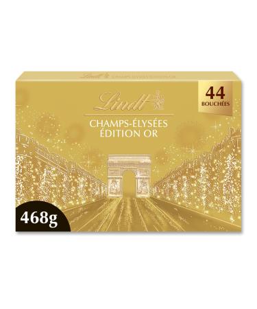Lindt - Bo te CHAMPS- LYS ES dition Or - Assortiment de Chocolats au Lait Noirs et Blancs - Pralin s Croustillants et Onctueux - Id al pour No l 468g Or 468g