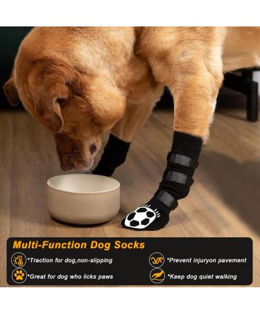 Anti-Slip Dog Socks for Small & Medium Dogs - 2 Pairs of Double-Sided Paw Protection with Traction Control for Hardwood Floors - Buy Online on GoSupps.com