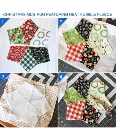 PLANTIONAL Iron-On Fusible Fleece Interfacing - Medium Weight White Fusible Fleece for Quilting & Home Decor - 39 x 1 Yard - Buy Online on GoSupps.com