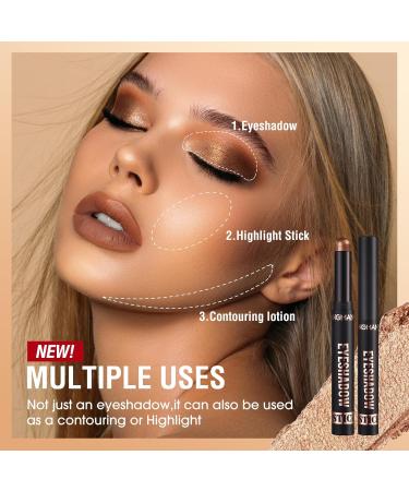 8PCS Eyeshadow Stick Set - Creamy Matte & Shimmer Eye Shadow Pencil Crayons - Buy Online on GoSupps.com