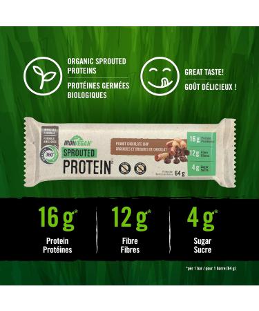 Athlete's Gainer Protein Powder Natural Vanilla Flavour 4.5 kg | Vegan and Non-GMO & Iron Vegan Sprouted Protein Bars | Peanut Chocolate Chip Flavour | 12 Pack - Buy Online on GoSupps.com