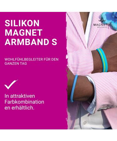 Magnetix Wellness Flexi Magnetic Tab - Skin-Friendly Silicone Magnetic Jewelry in Blue - Perfect Fit for Swollen Wrists | Shop Internationally - Buy Online on GoSupps.com