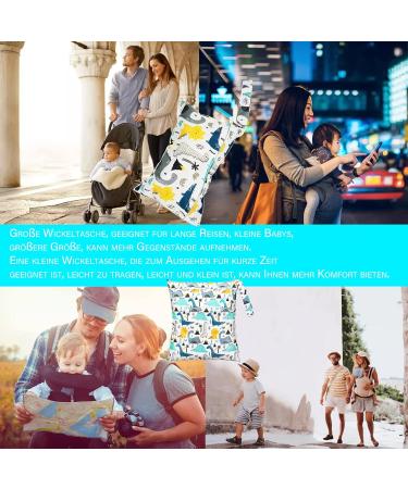 Reusable Cloth Diaper Wetbag Organizer - 2 Pack Green Dragon for Baby Trips & Kindergarten - Buy Online on GoSupps.com