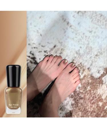 Metal Nail Polish Golden Glitter Mirror Effect Holographic Quick Dry Nail Varnish Shimmering Metallic Shining Sparkling Long Lasting No Need Cure DIY Nail Art Manicure at Home - Buy Online on GoSupps.com