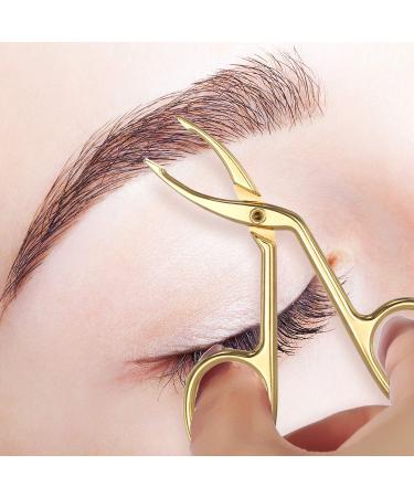 Buy Gilded Eyebrow Tweezers & Scissors - 3 Pack Straight & Pointed Hair Gripping Tool | International Shipping Available - Buy Online on GoSupps.com