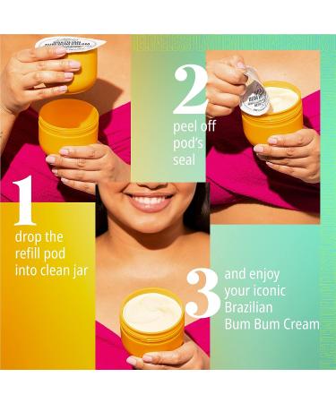 Sol de Janeiro Brazilian Bum Bum Cream Refill Pod 240mL/8.1 oz - Hydrating Body Moisturizer - Buy Online on GoSupps.com