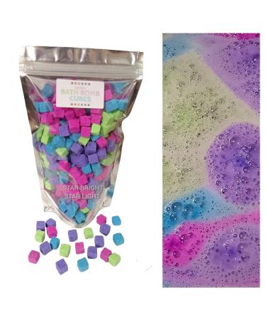 Micro Bath Bomb Cubes - Handmade - 200GRAMS - Kids Colourful - Snow Fairies