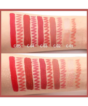 Boobeen Nude Dark Red Lip Makeup Set - Long Lasting Waterproof Lipliner & Lipstick Duo for Women | Velvet Lip Glaze Gift - Buy Online on GoSupps.com
