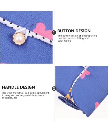 Nuobesty 4PC Mini Wet Bags - Reusable Cotton Breast Pads & Menstrual Sanitary Napkin Bags for Moms | Cartoon Design - Buy Online on GoSupps.com