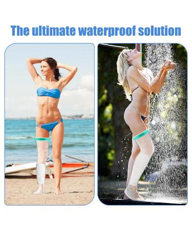 Waterproof Leg Protection for Showers | Reusable Elastic Cover for Wounds | 100cm Plaster Protection for Bathing - Buy Online on GoSupps.com