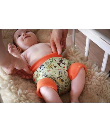 Petit Lulu Cloth Nappy Wrap Size L | Reusable Washable Diaper Cover | Colorful Hearts Design | Made in Europe - Buy Online on GoSupps.com
