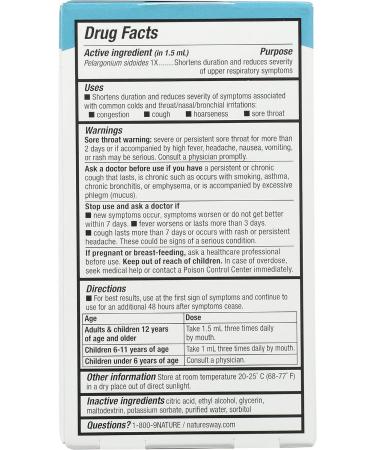 Natures Way Umcka Cold Care 1 Fl. Oz - Natural Relief for Cold Symptoms - Buy Online on GoSupps.com