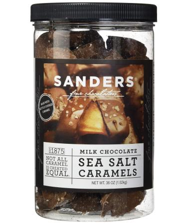Sanders Milk Chocolate Sea Salt Caramels - 36 Oz. (2.25 lb) 1