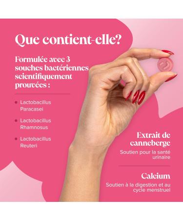 Probiotique Flore Intime pour Femme - Gummies Probiotiques pour l'Intestin des Femmes - avec Calcium et Canneberge - 4 Milliards de Bonnes Bact ries - 60 Gummies Flore Intime - Bio Balance - Novomins - Buy Online on GoSupps.com