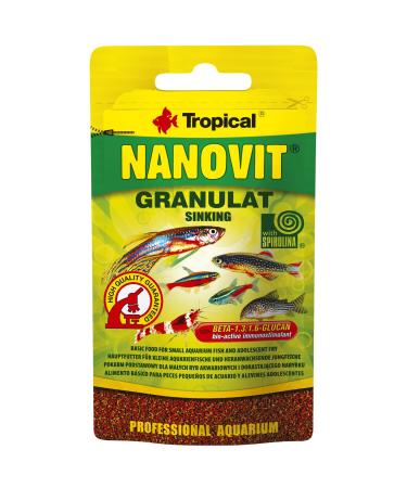 NANOVIT GRANULAT 10g - Small multi-ingredient sinking granules for small aquarium fish