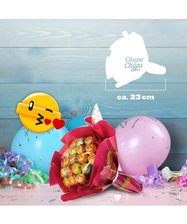 Chupa Chups Lollipop Bouquet - 19 Delicious Varieties | Perfect Gift for Birthdays Anniversaries Valentine's Day & Mother's Day - Buy Online on GoSupps.com