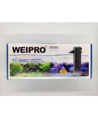 Wezro Aquarium Filter TC-900C - 3-Layer Filtration 10W Adjustable Pump for 60-120L Tanks 600L/h Suction Power - Buy Online on GoSupps.com
