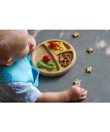 Love Earth Bamboo Baby Weaning Set - 5 Piece Eco-Friendly Set for Babies 3 Months to 6 Years (Blue) - Buy Online on GoSupps.com