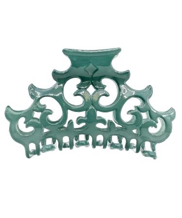 Camila Paris CP2403 Large Green French Hair Clips for Women - Antique Girls Hair Claw Jaw Fashion 3.5 Inch - Durable Styling Accessories Made in France - Buy Online on GoSupps.com