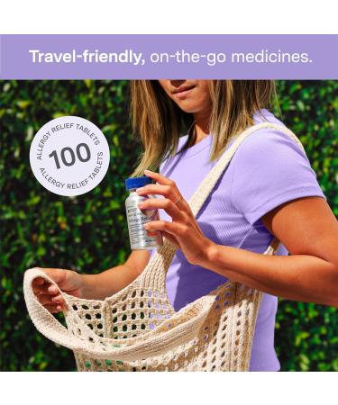 Foster & Thrive Fexofenadine HCl Non Drowsy Allergy Relief for Hay Fever Pollen Itchy Eyes and Seasonal Allergies Effective Support for Kids and Adults 180 mg 100 Tablets - Buy Online on GoSupps.com