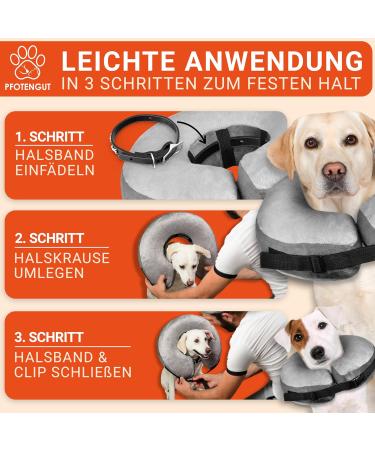 Pfotengut Inflatable Dog Breaker Crane with Air Pump | Improved Neck Cradle for Dogs & Cats | Premium Protective Collar | Leak Protection 2023  - Buy Online on GoSupps.com