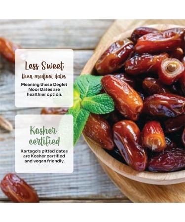 Pitted Dates - Kartago Deglet Noor Tunisian Dates, 7.05 oz Pack - All Natural & Fat-Free - Buy Online on GoSupps.com