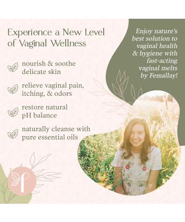Femallay Organic Lavender & Tea Tree Oil Vaginal Suppositories - 100% Natural Feminine Care for Hygiene & Dryness - 7 Individually-Sealed Melts + Applicator - Buy Online on GoSupps.com