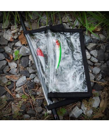 HomDeak 4 Pack Fishing Bait Cover - Durable Clear 0.5mm PVC Wraps for Shape Fishing Hooks - Saltwater and Freshwater Fishing Gear - 2 Large + 2 Medium - 4 Pieces - Buy Online on GoSupps.com