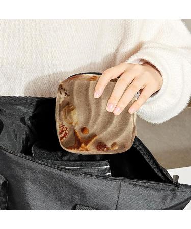 Period Bag Sanitary Napkin Storage Pouch - Beach Shells & Starfish Design - Buy Online on GoSupps.com
