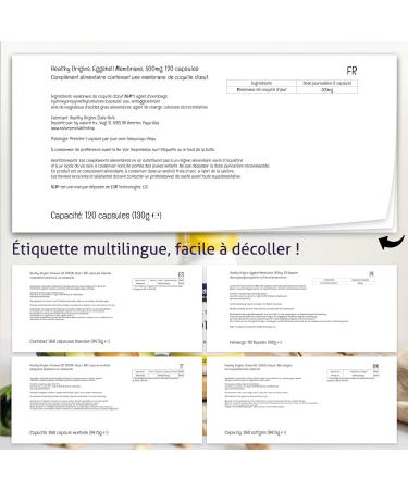 Healthy Origins Natural Eggshell Membrane 500mg 60 Capsules Gluten Free Soy Free Non-GMO - Buy Online on GoSupps.com