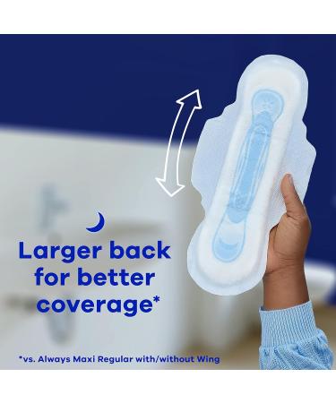 Always Maxi Pads For Women Size 2 Long Super Absorbency With Wings 18 Count Size 2 Size 2 (18 Count) - Buy Online on GoSupps.com