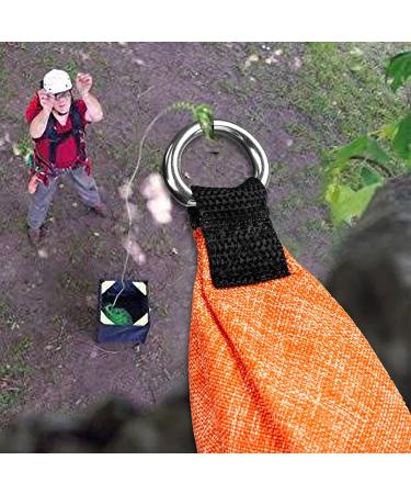 Dawitrly Arborists Throw Weight Bag with D-Ring for High Limb Throwing - Orange 250g/8.8oz - Buy Online on GoSupps.com
