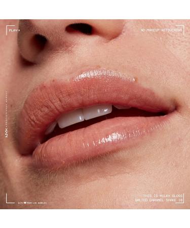 NYX Salted Caramel Shake Milky Gloss Lip Gloss - 12 Hour Hydration Vegan Formula - Buy Online on GoSupps.com
