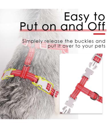 ThinkPet No-Pull Dog Harness | Breathable & Adjustable Running Harness for Small Medium & Large Dogs | Safe Control Padded Reflective Design - Red 1 Pack - Buy Online on GoSupps.com