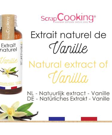 ScrapCooking - Natural Vanilla Extract 40ml - Liquid Vanilla Flavor for Pastries Yogurts Cakes Biscuits Desserts - Buy Online on GoSupps.com