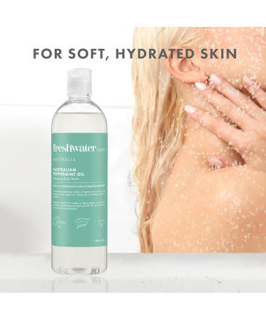 Naturally Derived Shower Gel Body Wash - Energizing Australian Peppermint Oil - Paraben & Phthalate Free - Moisturizing 4PK for Women - 16.9 fl oz - Buy Online on GoSupps.com